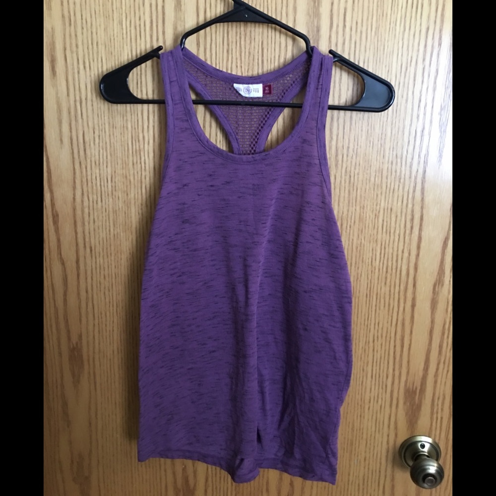 Purple gym top